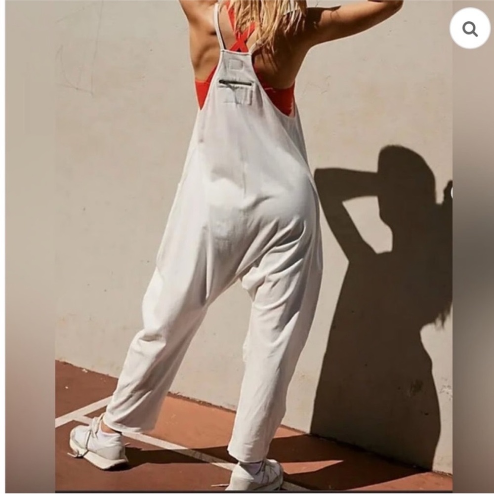 NWOT Free People Movement Hot Shot Onesie in White - Picture 3 of 5